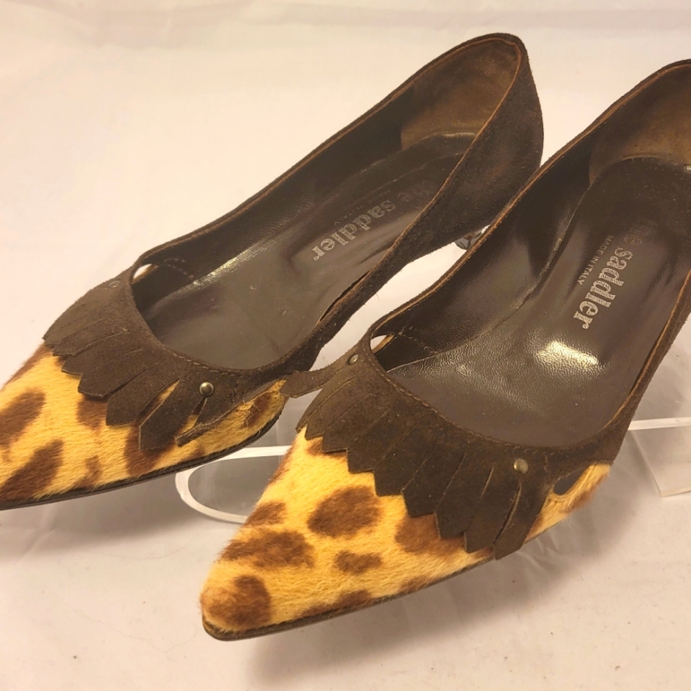 The Saddler Pony Calf Leather Heels